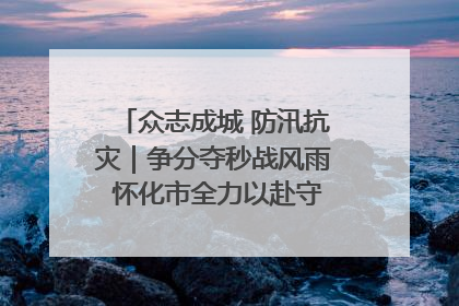 众志成城 防汛抗灾｜争分夺秒战风雨 怀化市全力以赴守护人民群众安全